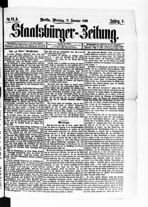 Staatsbürger-Zeitung vom 11.01.1869