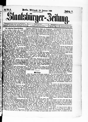 Staatsbürger-Zeitung vom 20.01.1869