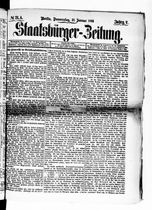 Staatsbürger-Zeitung on Jan 21, 1869