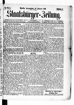 Staatsbürger-Zeitung vom 23.01.1869