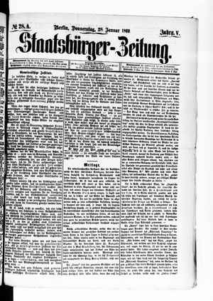 Staatsbürger-Zeitung vom 28.01.1869