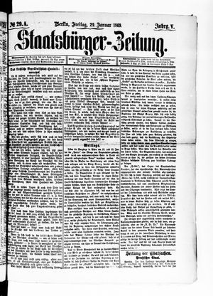 Staatsbürger-Zeitung on Jan 29, 1869