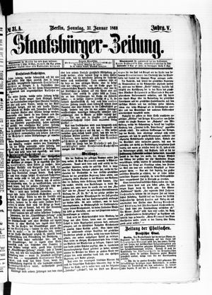 Staatsbürger-Zeitung vom 31.01.1869