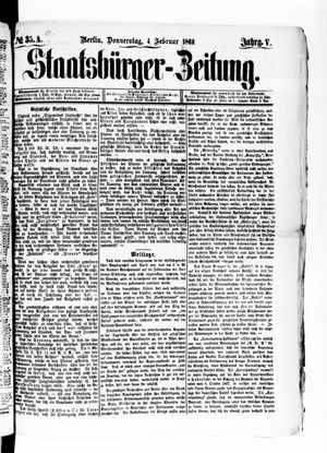 Staatsbürger-Zeitung on Feb 4, 1869