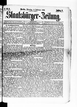 Staatsbürger-Zeitung on Feb 9, 1869