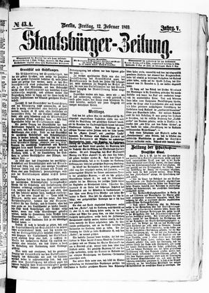 Staatsbürger-Zeitung on Feb 12, 1869