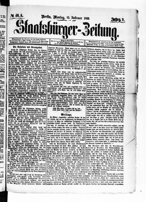 Staatsbürger-Zeitung vom 15.02.1869