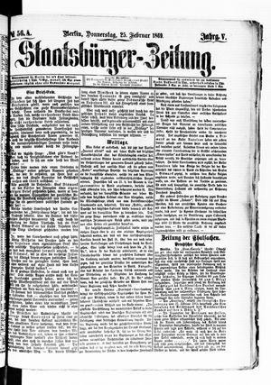 Staatsbürger-Zeitung on Feb 25, 1869