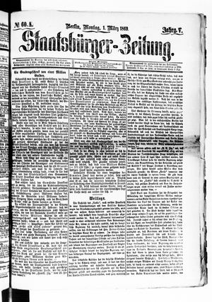 Staatsbürger-Zeitung on Mar 1, 1869