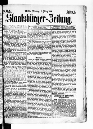 Staatsbürger-Zeitung vom 02.03.1869