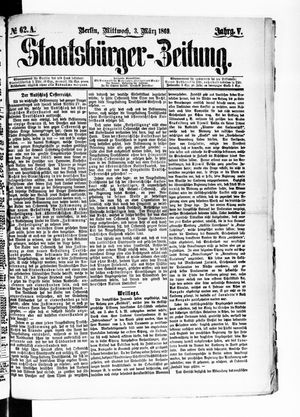 Staatsbürger-Zeitung vom 03.03.1869