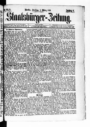 Staatsbürger-Zeitung on Mar 5, 1869