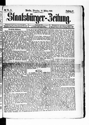 Staatsbürger-Zeitung vom 16.03.1869