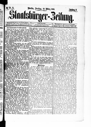 Staatsbürger-Zeitung on Mar 19, 1869