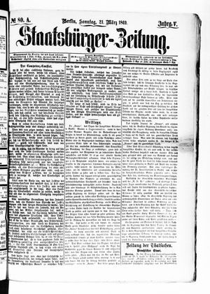 Staatsbürger-Zeitung on Mar 21, 1869