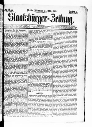 Staatsbürger-Zeitung vom 24.03.1869