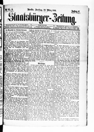 Staatsbürger-Zeitung vom 26.03.1869