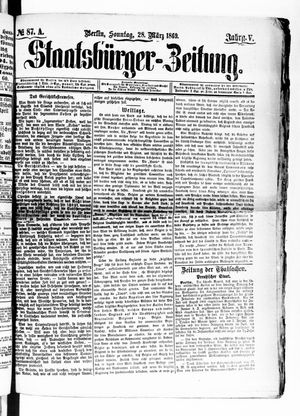 Staatsbürger-Zeitung vom 28.03.1869
