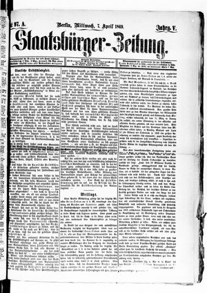 Staatsbürger-Zeitung vom 07.04.1869