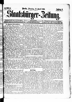 Staatsbürger-Zeitung vom 13.04.1869