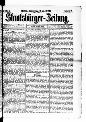 Staatsbürger-Zeitung on Apr 15, 1869