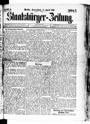 Staatsbürger-Zeitung on Apr 17, 1869