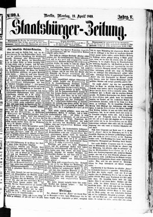 Staatsbürger-Zeitung vom 19.04.1869