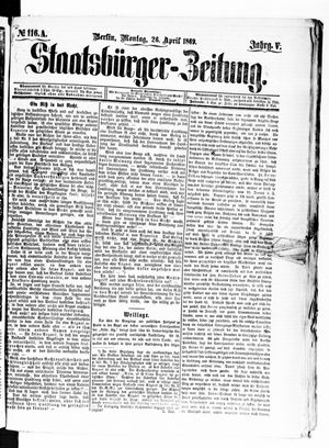 Staatsbürger-Zeitung vom 26.04.1869