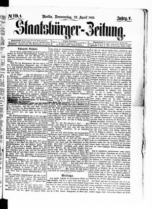 Staatsbürger-Zeitung vom 29.04.1869