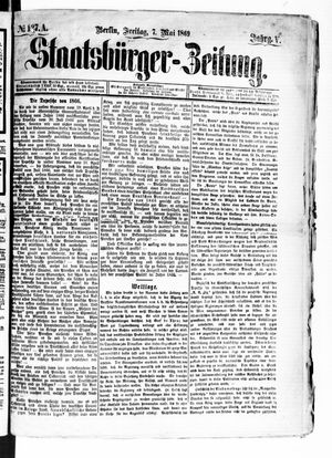 Staatsbürger-Zeitung on May 7, 1869