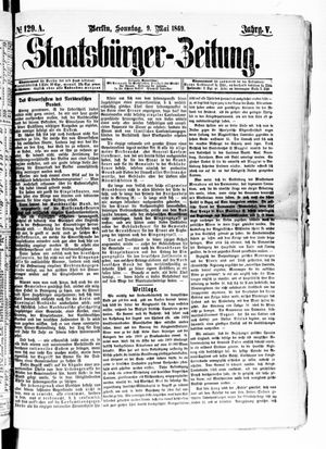 Staatsbürger-Zeitung on May 9, 1869