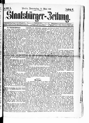 Staatsbürger-Zeitung vom 13.05.1869