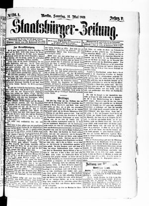 Staatsbürger-Zeitung vom 16.05.1869