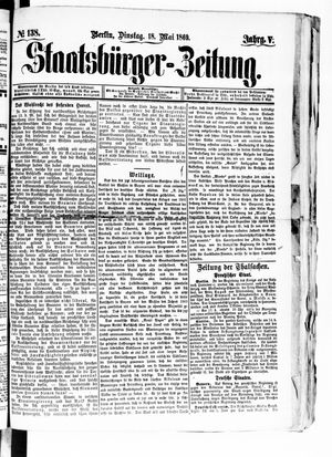 Staatsbürger-Zeitung vom 18.05.1869