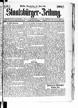 Staatsbürger-Zeitung on May 20, 1869