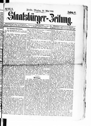 Staatsbürger-Zeitung on May 24, 1869