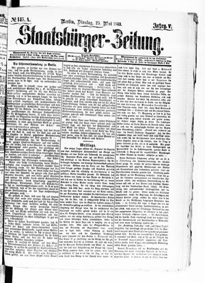 Staatsbürger-Zeitung vom 25.05.1869