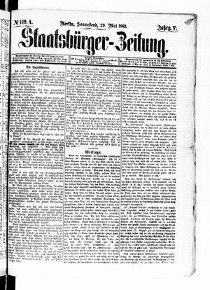 Staatsbürger-Zeitung vom 29.05.1869