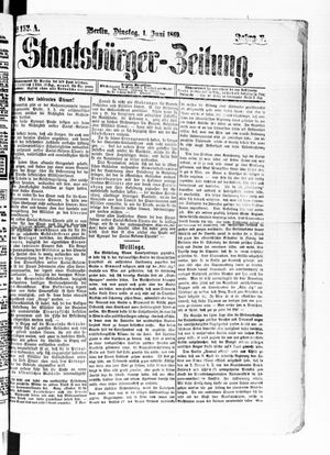 Staatsbürger-Zeitung vom 01.06.1869