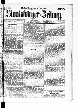 Staatsbürger-Zeitung vom 03.06.1869