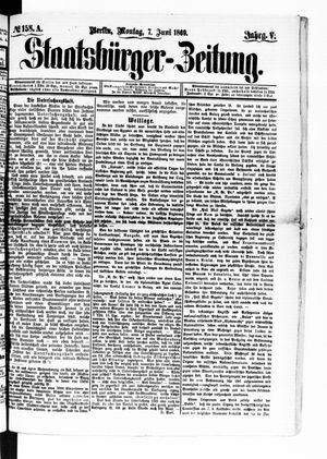 Staatsbürger-Zeitung vom 07.06.1869