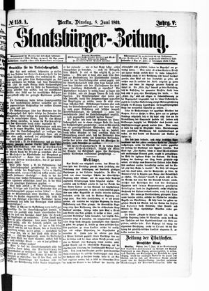 Staatsbürger-Zeitung vom 08.06.1869