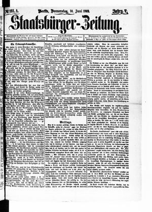 Staatsbürger-Zeitung on Jun 10, 1869