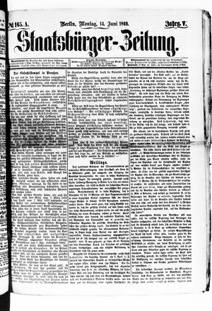 Staatsbürger-Zeitung vom 14.06.1869