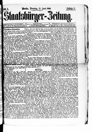 Staatsbürger-Zeitung vom 15.06.1869
