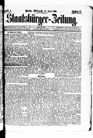 Staatsbürger-Zeitung on Jun 16, 1869