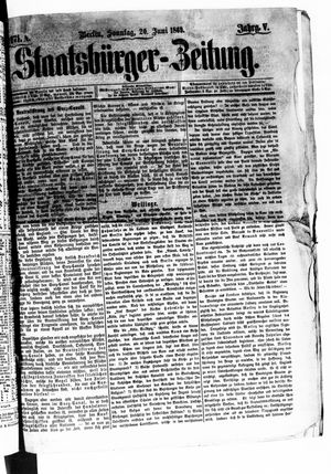 Staatsbürger-Zeitung vom 20.06.1869