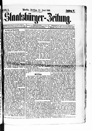Staatsbürger-Zeitung on Jun 25, 1869