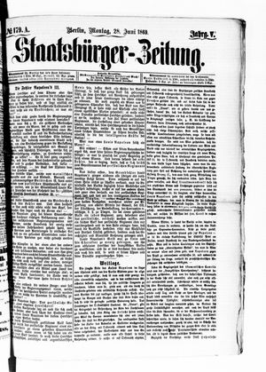Staatsbürger-Zeitung vom 28.06.1869