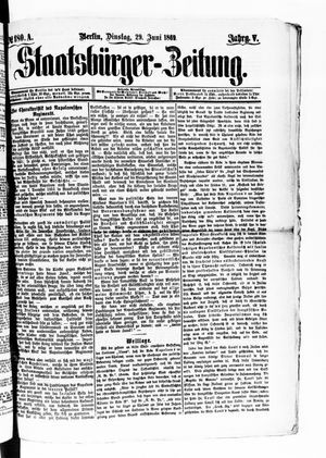 Staatsbürger-Zeitung on Jun 29, 1869